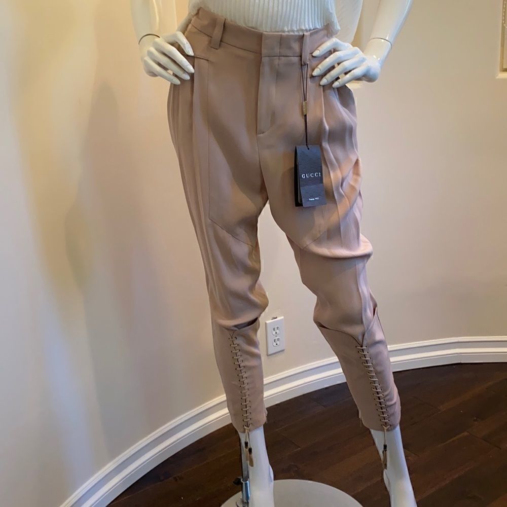 Gucci Womens Silk Pants  